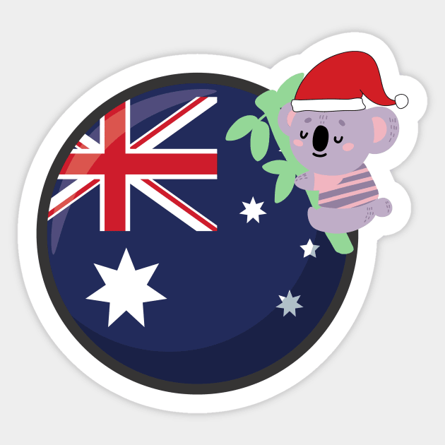 Christmas Koala Sticker by KylePrescott